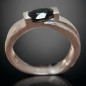 Bague Tourmaline verte Argent 925 Taille 53