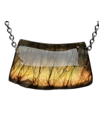 Pendentif Labradorite dorée