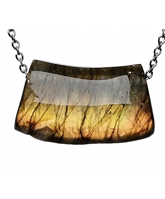 Pendentif Labradorite dorée