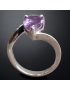 Bague Améthyste Argent 925