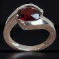 Bague Grenat Argent 925 Taille 52