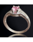 Bague Tourmaline rose Argent 925