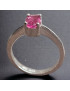 Bague Tourmaline rose Argent 925