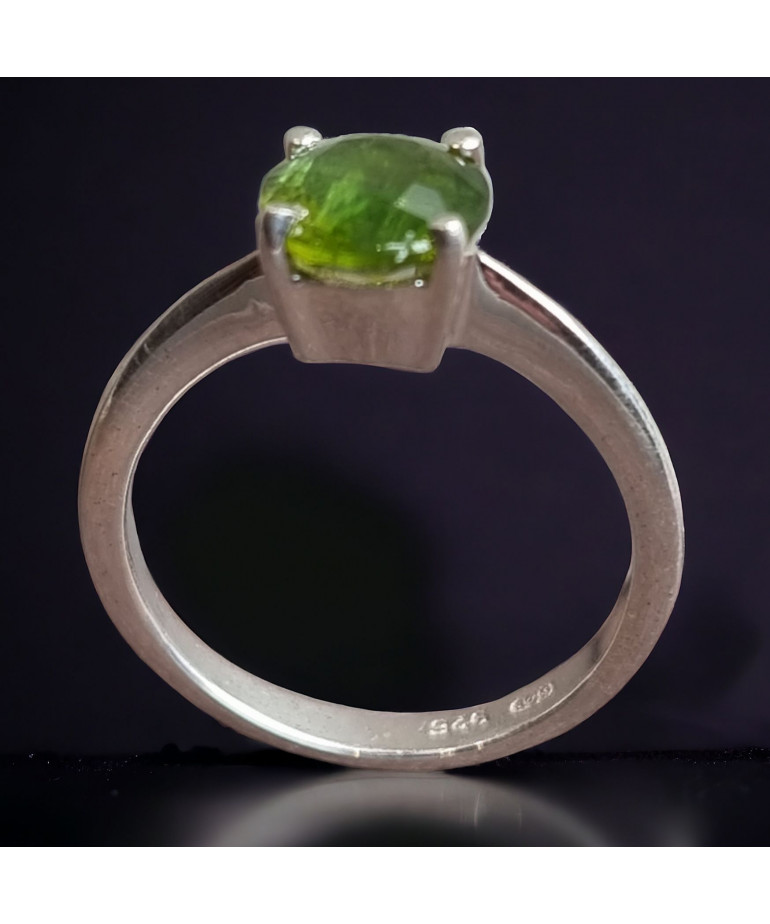 Bague Péridot Argent 925 Taille 56