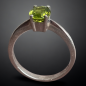 Bague Péridot Argent 925 Taille 59