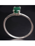 Bague Emeraude Argent 925 Taille 60