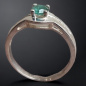 Bague Emeraude Argent 925 Taille 55