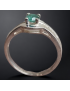 Bague Emeraude Argent 925 Taille 55