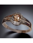 Bague Topaze Impériale Argent 925 Taille 56