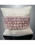 Bracelet Kunzite Pierres Rondes