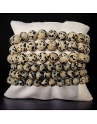Bracelet Jaspe Zèbre Pierres rondes