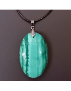 Pendentif Malachite avec cordon