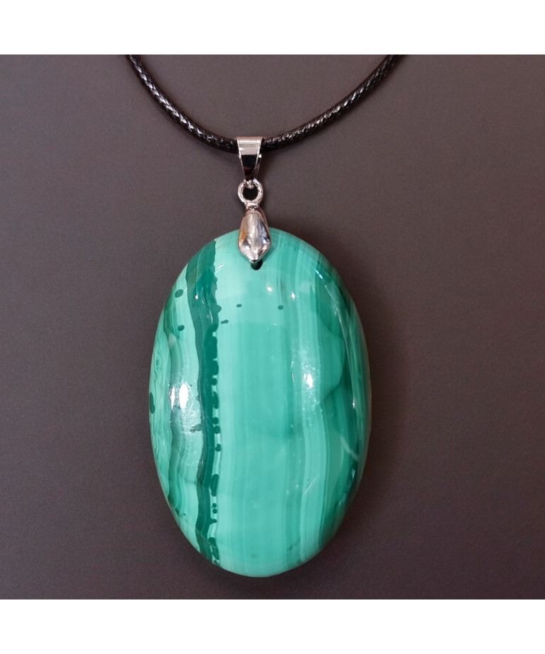 Pendentif Malachite avec cordon