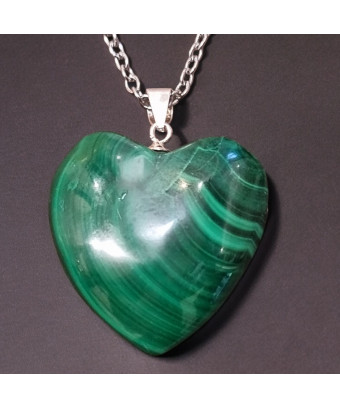 Pendentif Malachite Cœur...