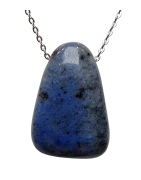Pendentif Dumortiérite Ovale  avec Chaîne (s)