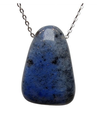 Pendentif Dumortiérite Ovale  avec Chaîne (s)