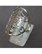 Bague Métatron Acier inox Taille 56