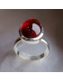 Bague Grenat Argent 925 Taille 58