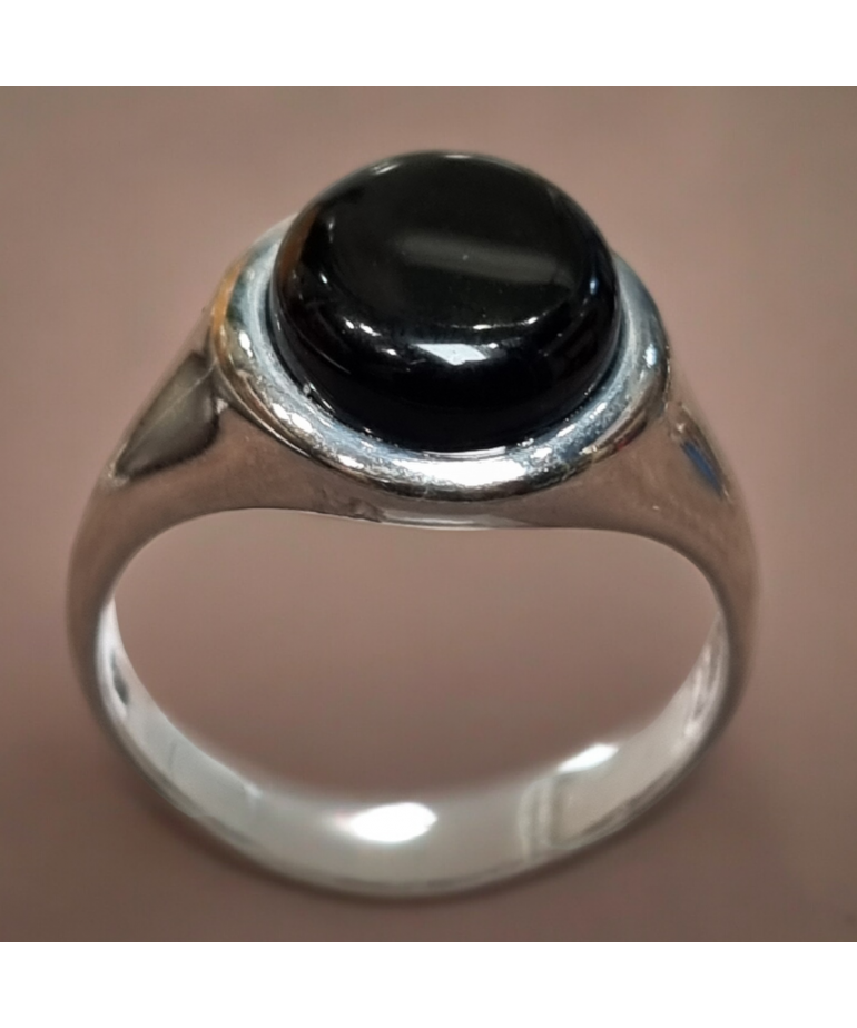 Bague Agate naturelle Argent 925 Taille 62