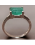 Bague Emeraude Argent 925 Taille 59