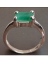 Bague Emeraude Argent 925 Taille 54
