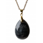 Pendentif Labradorite ovale avec chaîne dorée