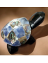 Tortue Obsidienne Nacre d'Ormeau & Sodalite pm