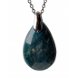 Pendentif Apatite bleue ovale