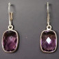 Boucles Améthyste Argent 925