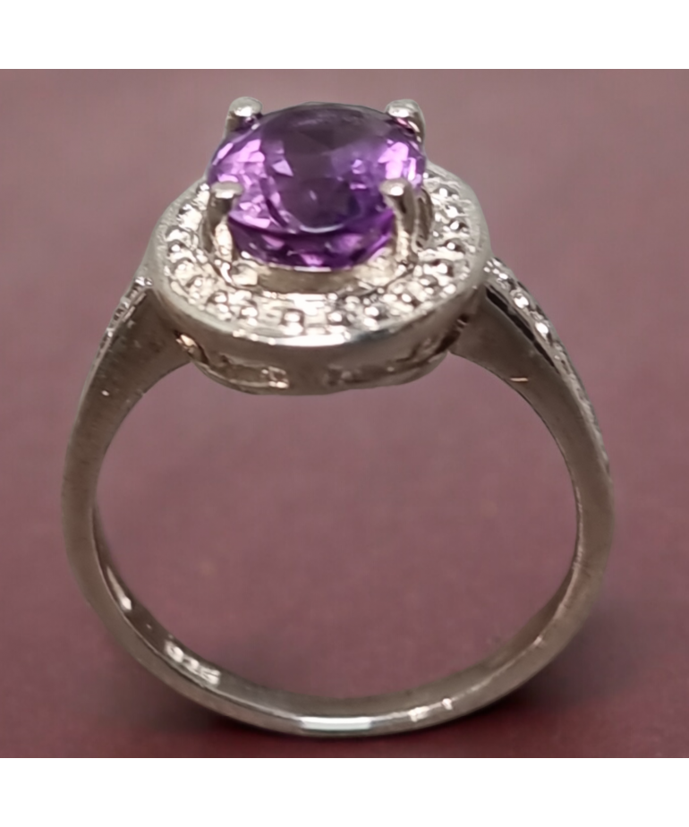 Bague améthyste Argent 925 Taille 53