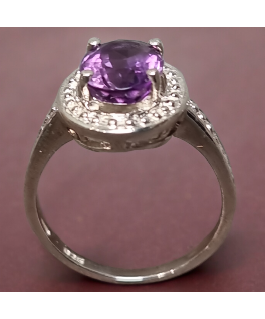 Bague améthyste Argent 925 Taille 53