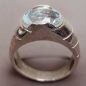 Bague Aigue marine Argent 925 Taille 53