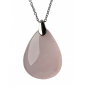 Pendentif Quartz rose ovale