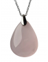 Pendentif Quartz rose ovale
