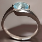 Bague Topaze bleue argent 925 Taille 60