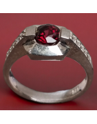 Bague Grenat Argent 925
