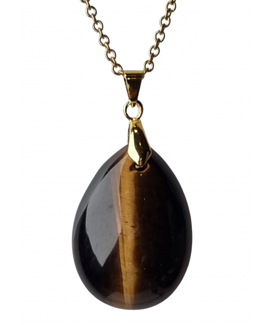 Pendentif Oeil de tigre ovale