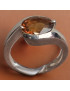 Bague Grenat Orange Argent 925 Taille 54
