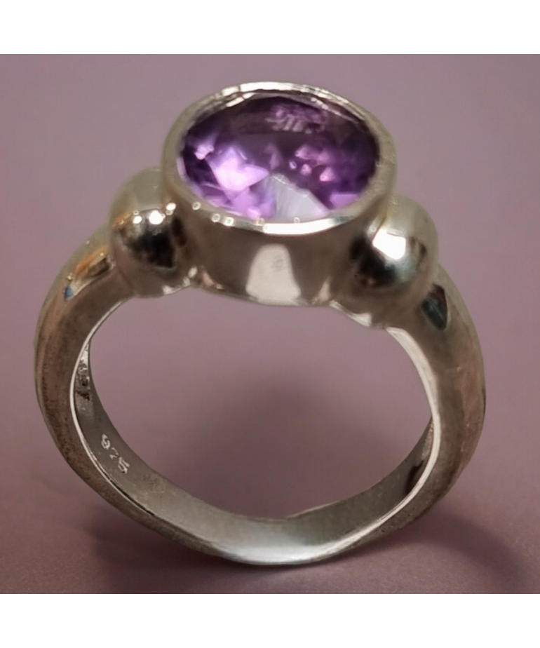 Bague améthyste Argent 925 Taille 50