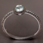 Bague Aigue marine Argent 925 Taille 56