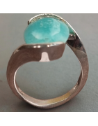 Bague Amazonite Argent 925 Taille 49