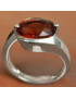 Bague Grenat Orange Argent 925 Taille 52