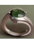 Bague Tourmaline verte Argent 925 Taille 54