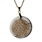 Pendentif Howlite Fleur de vie