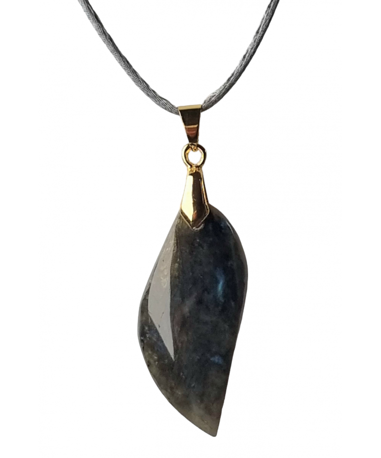 Pendentif Labradorite sur cordon réglable
