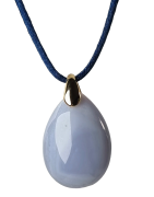 Pendentif Calcédoine cordon réglable