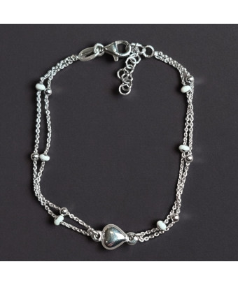 Bracelet Cœur Argent 925...