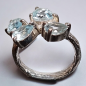 Bague Topaze bleue argent 925