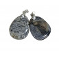 Pendentif Jaspe feuille d'argent