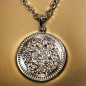 Pendentif Mandala avec chaîne Plaqué or